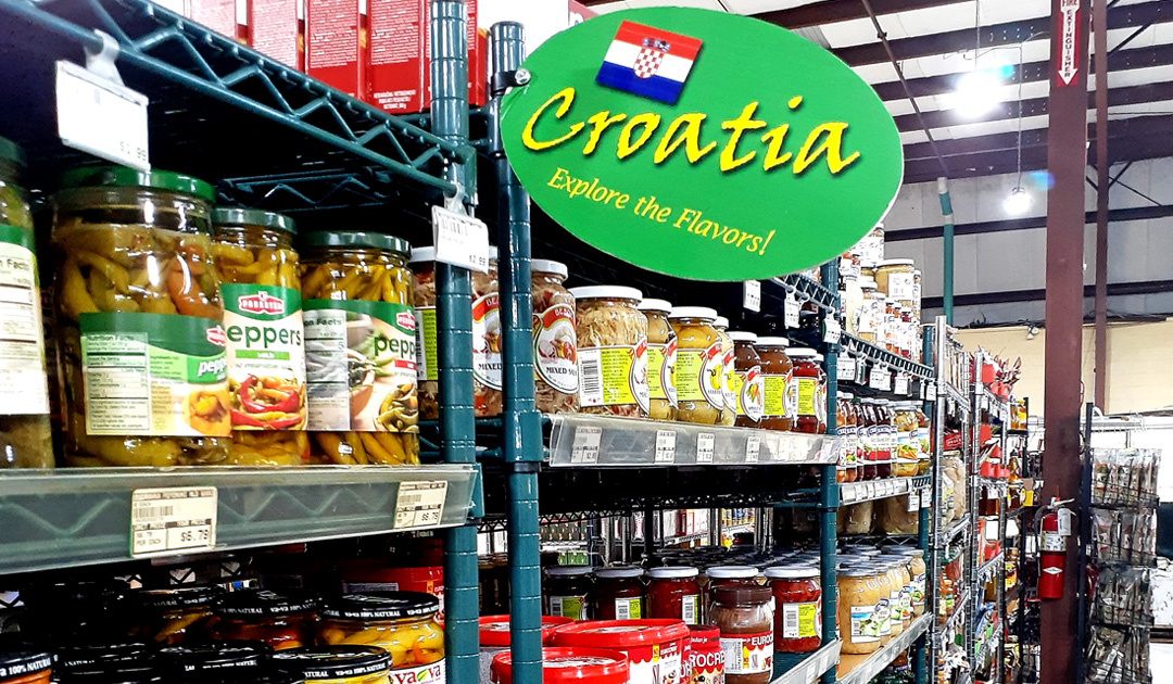 Croatia Grocery Store In Orlando Including Podravka Brand.
