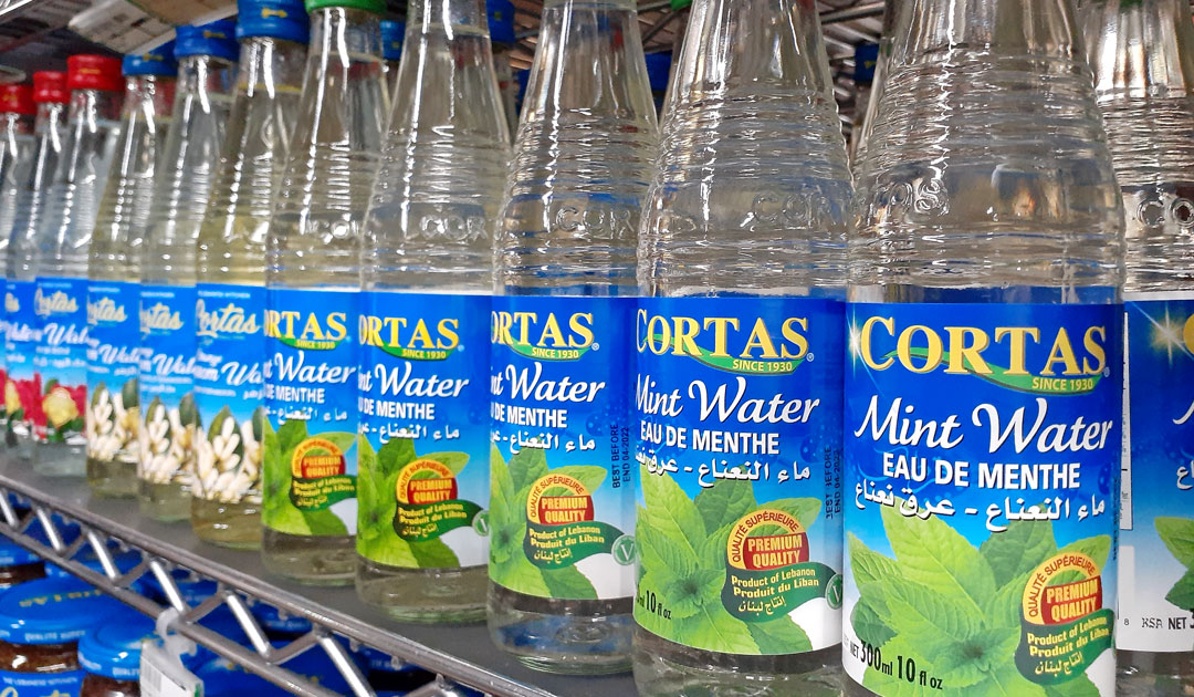 Cortas Peppermint Water at our Orlando international food retail store.